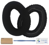 Set 2 bureti pentru casti Sennheiser PXC 550 / PXC 550-II / MB 660 - Negru - Spuma cu memorie - Plasa