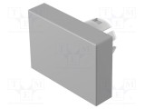 Lentilă buton 16mm gri plastic EAO 51