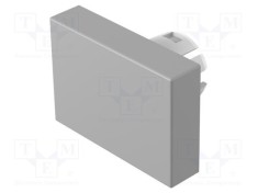 Lentilă buton 16mm gri plastic EAO 51