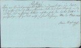 A313 Chitanță olografă, 1830, &icirc;n limba germană