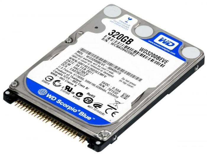 Hard disk laptop second hand WD3200BEVE 320GB IDE 2.5&quot;