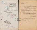 27S Două documente semnate manu propria de prefectul județului Mureș, 1937, avocatul Francisc Porubschi (Porubski)