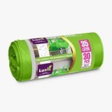 Sac Menajer Hdld Luxia Cu Manere, Strong Verde 35 L, 30 Buc (540164)