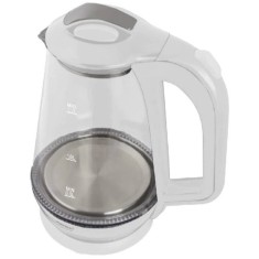 Fierbator electric Esperanza EKK024W, 1500W, 1.7l, carcasa din sticla, lumini LED, Alb