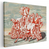 Tablou pictura Cai de Giorgio de Chirico 2151 Tablou canvas pe panza CU RAMA 60x80 cm