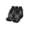 Set Huse Scaune Auto pentru Dacia Logan - RoGroup Mesh, gri cu negru, 9 piese