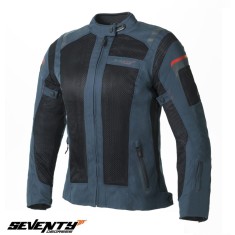 Geaca (jacheta) femei pentru scuter - motocicleta Touring Seventy vara model SD-JT58 culoare: albastru/negru Albastru/negru XS