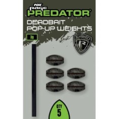 Fox Rage Predator Camo Deadbait Pop-Up Weights, 5g, 5buc/pac foto
