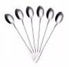 Set 6 lingurite pentru deserturi, cafea si inghetata, 19 cm, argintiu, Oem