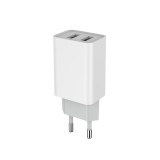 Incarcator retea dublu USB 10W ColorWay, 2.1A, alb