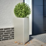 Gossi jardiniera de gradina, 50x43x75 cm, otel inoxidabil, triunghi