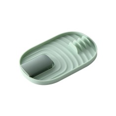 Suport Pliabil, Cyrax, pentru Capace, Linguri, Multifunctional, Plasare pe Blatul de Bucatarie, 11.5 x 18 x 2.2 cm, Verde foto