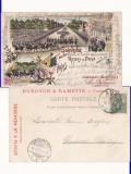 Rusia - Litografie- Tarul Nicolae al II -lea in Franta -Regalitate, Circulata, Printata