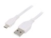Cablu USB 2.0 A la Micro B Aurit 3m Alb PVC, Gembird