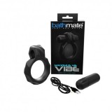 Inel Erectie Vibrator Maximus Vibe 45 Bathmate, Silicon Negru, Reincarcabil, 10 Vibratii, Stimulare Clitoris