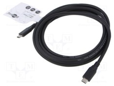 Cablu USB 3.2 USB C Goobay 3m negru 10Gbps