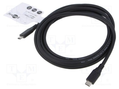 Cablu USB 3.2 USB C Goobay 3m negru 10Gbps foto
