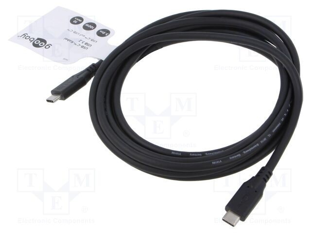 Cablu USB 3.2 USB C Goobay 3m negru 10Gbps
