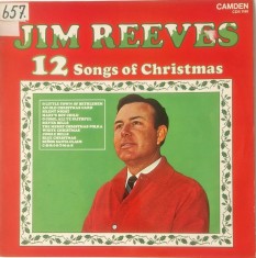 Jim Reeves &lrm;&ndash; 12 Songs Of Christmas _ NM / VG+ vinil, LP, disc muzica de Craciun, sarbatori de iarna _ Camden, UK