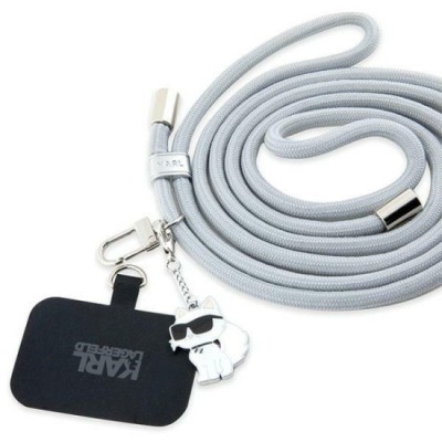 Snur Universal pentru Telefon - Karl Lagerfeld (KLUCNMSCKIG) - Choupette Grey foto