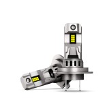 Комплект крушки, 2 броя, H7, Вентилатор 12000 RPM, 16000 лумена, 6500K, 70 W