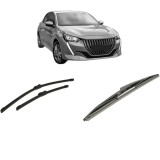 Cumpara ieftin Set 3 stergatoare PEUGEOT 208 II (UB_, UP_, UW_, UJ_) 2019-2023, parbriz si luneta, Bosch Twin-Aerotwin