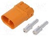 Conector alimentare DC, 0,6kV, 2 pini, seria LFB50, {{Dimensiune pin}}. AMASS - LFB50-M