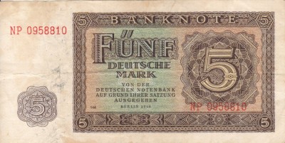 GERMANIA 5 mark 1948 VF+!!! foto