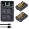 Set 2 acumulatori EN-EL15c + incarcator Nikon D800 D850 D780 D7100 Z6 Z6 Z7 Z8