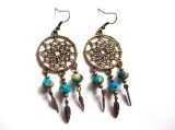 cercei Dreamcatcher cu cristale 39680