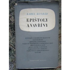 Epi&scaron;toly a vavř&iacute;ny - Karel Konr&aacute;d IN LIMBA CEHA CU DEDICATIE SI AUTOGRAF