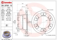 BREMBO 09.9763.10 PRIME LINE Disc frana