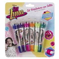 Set 6 markere Soy Luna cu stampila