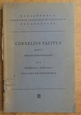 Tacitus - Germania, agricola dialogus de oratoribus (text latin Teubner 1930) foto