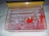 Bibelou vechi-CASTEL Plexiglas CONFECTIONAT MANUAL in per.comunista/ceausista