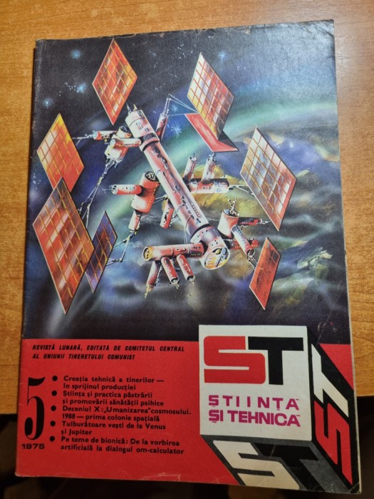 stiinta si tehnica mai 1975-combinatul de fibre braila,vw polo