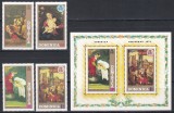 Dominica 1972 - Crăciun - Picturi de Rubens, Caravaggio. s.a., Serie + Colita NDT, MNH