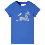 Tricou pentru copii, albastru cobalt, 104 GartenMobel Dekor, vidaXL