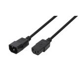 CABLU alimentare LOGILINK 1.8m, intrare C14, iesire C13, 10A, testat VDE, black, &quot;CP091&quot; (timbru verde 0.08 lei)
