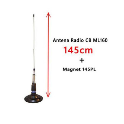 Antena Radio CB ML160 145cm cu magnet 145PL foto