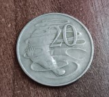 C50 - Moneda foarte veche - 20 centi - Australia - 1967, Australia si Oceania