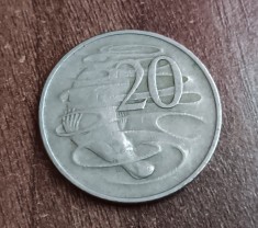 C50 - Moneda foarte veche - 20 centi - Australia - 1967