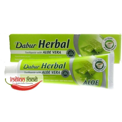 DABUR Herbal Toothpaste Aloe Vera (Pasta de Dinti cu Aloe Vera Alarak + foto