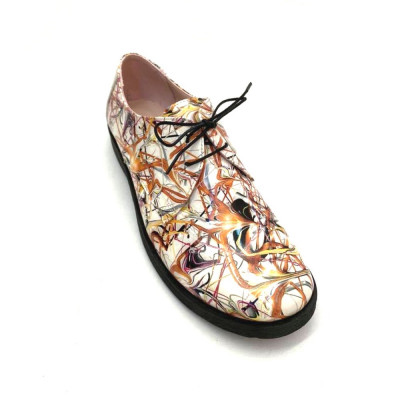 Pantofi din piele naturala Oxford Pax Multicolor foto