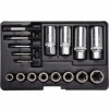 Set extractoare de suruburi si piulite rupte Yato YT-06033, 17 buc, Cr-V