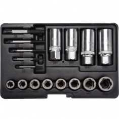 Set extractoare de suruburi si piulite rupte Yato YT-06033, 17 buc, Cr-V