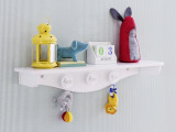 Raft de perete, &Ccedil;ilek, Baby Cotton Hanger Shelf, 86x15x18 cm, Multicolor, Cilek