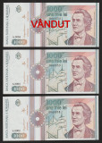 Romania, 1000 lei 1991_UNC_fara punct_80 lei/buc_serie A 0004-000552...