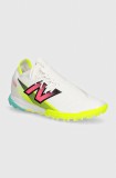 New Balance ghete de fotbal turfy Furon Pro Tf V7+ culoarea alb, SF1TH75