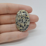 Cabochon jasp dalmatian 37x24x6mm c17